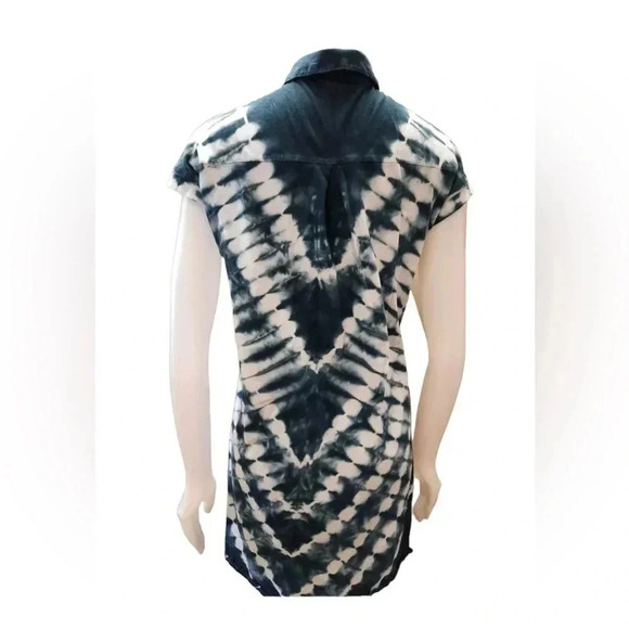 Rock &  Republic Tie Dye Polo Mini Dress Tunic Size Large - Picture 7 of 10